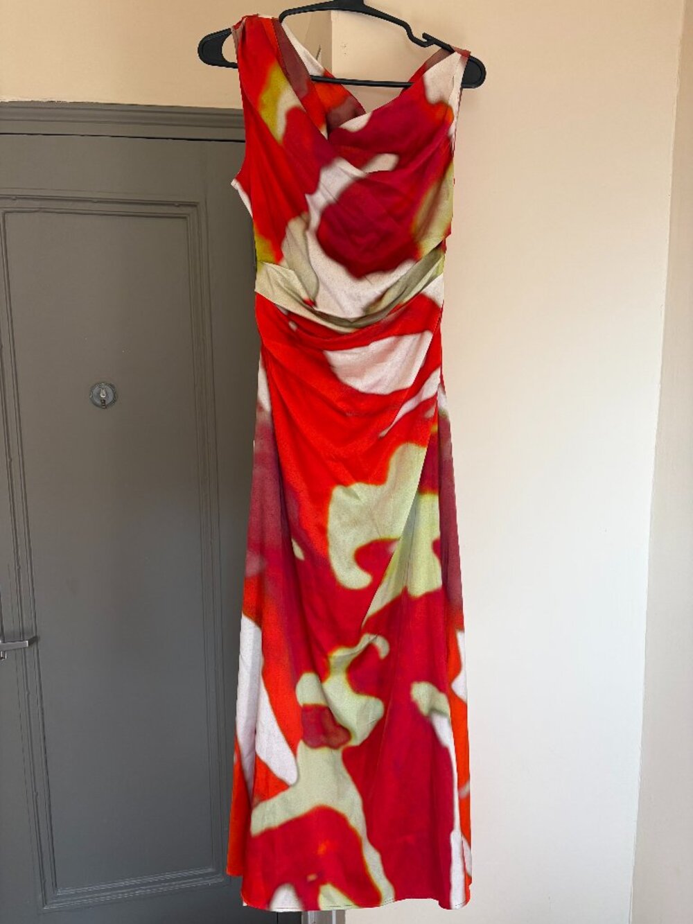 Staud Phare Abstract Print Dress